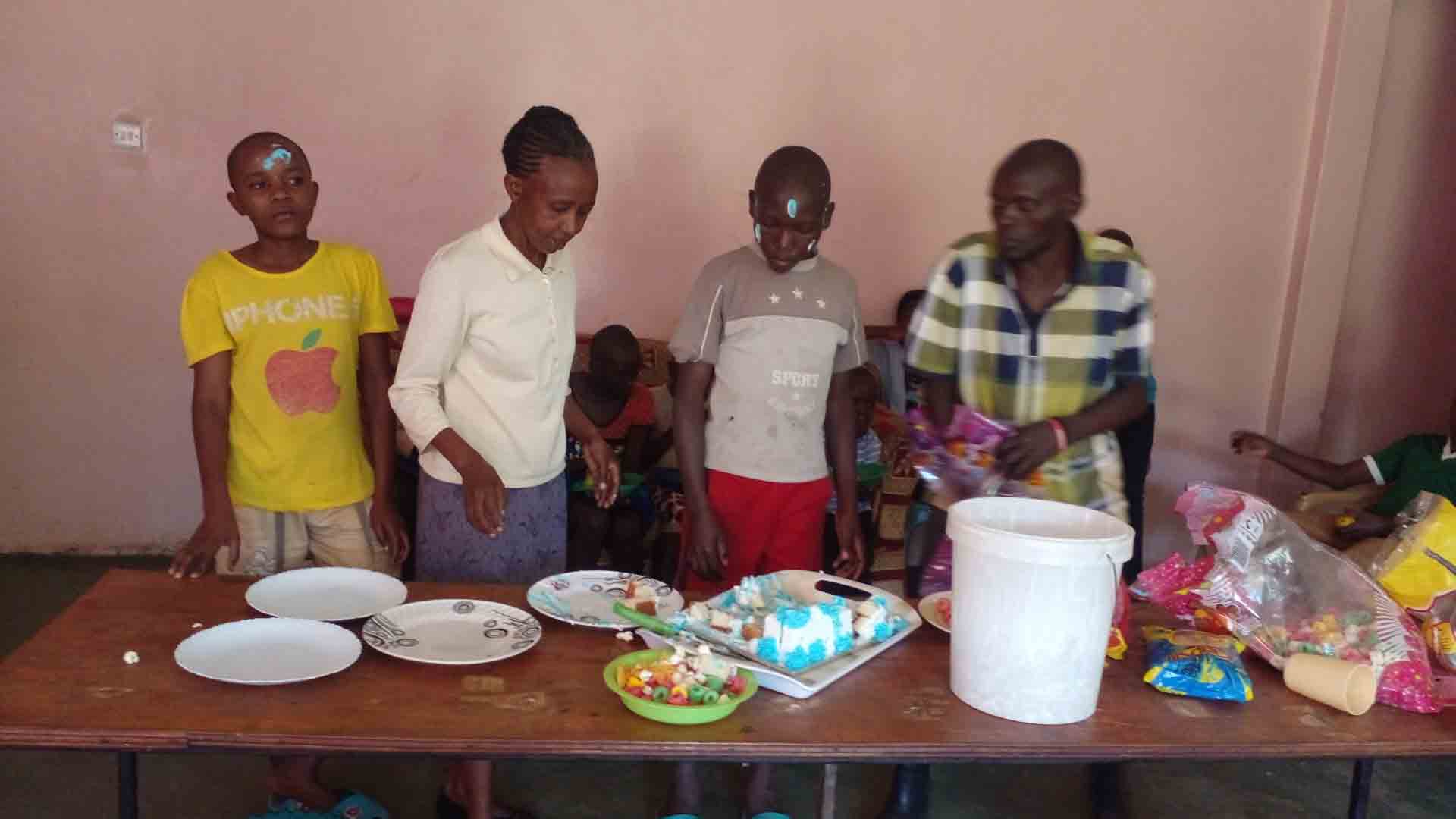 Children celebrate their birthday