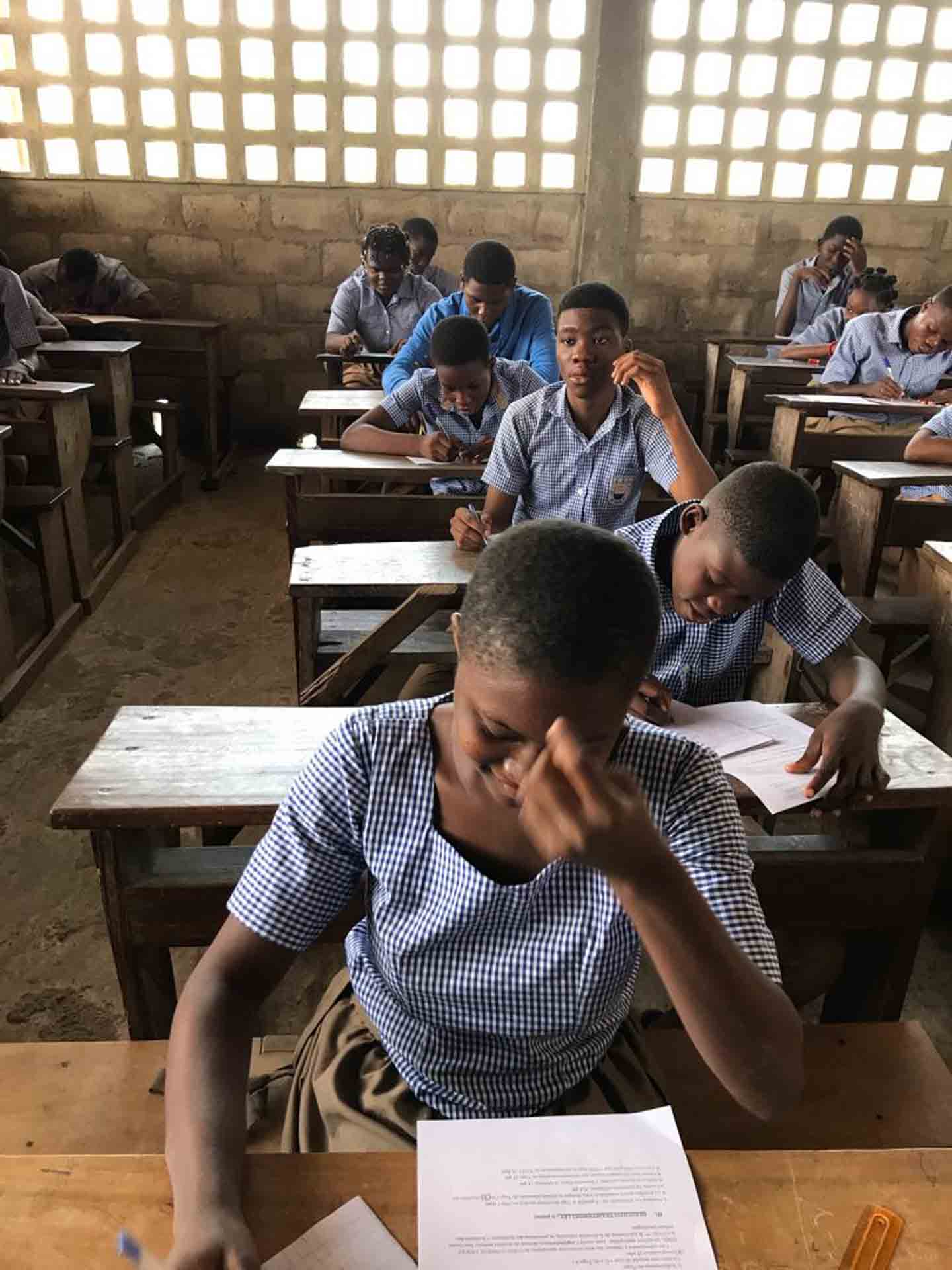 Students in class
